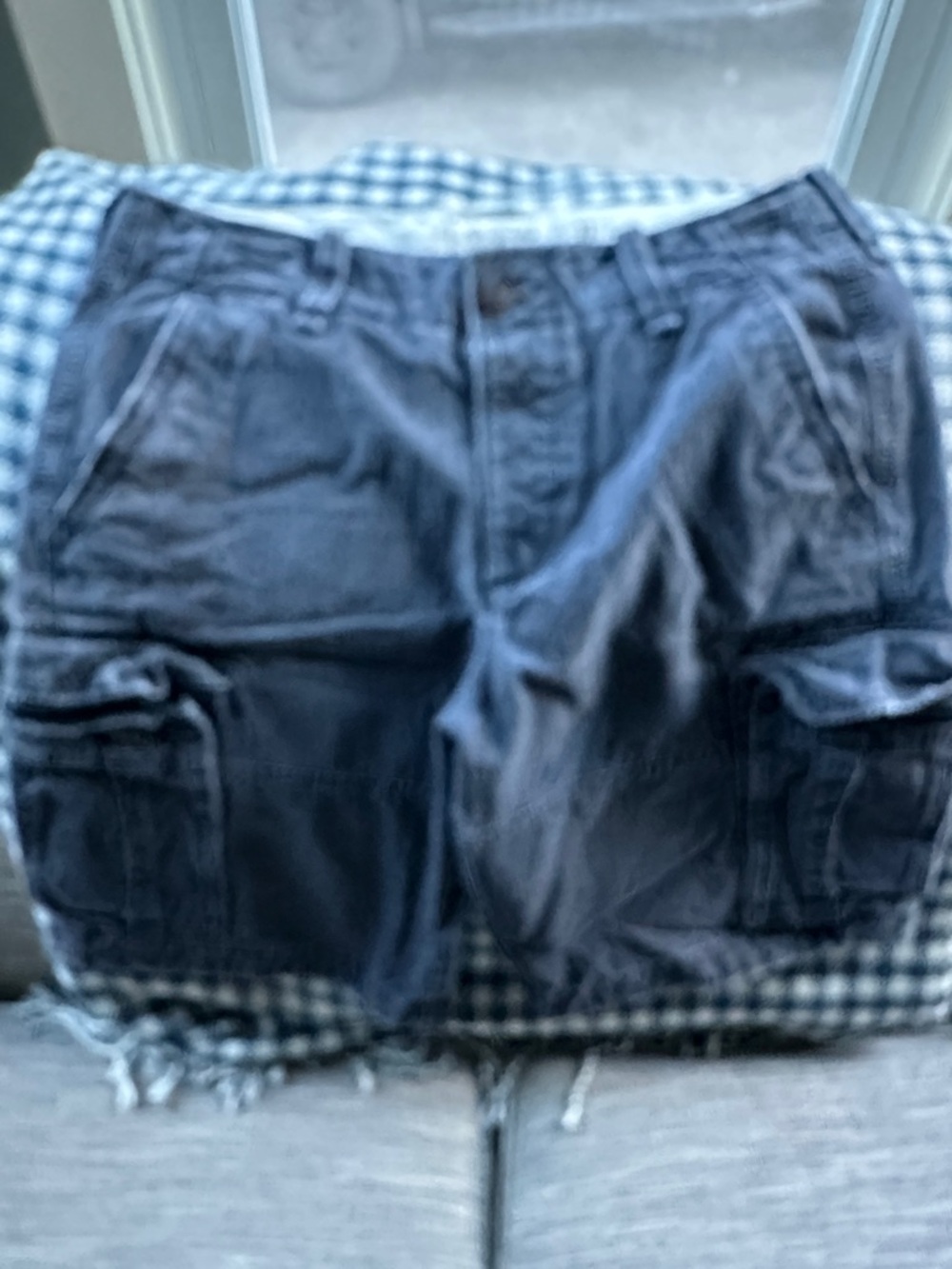 Abercrombie & Fitch Men's Cargo Shorts in Dark Navy